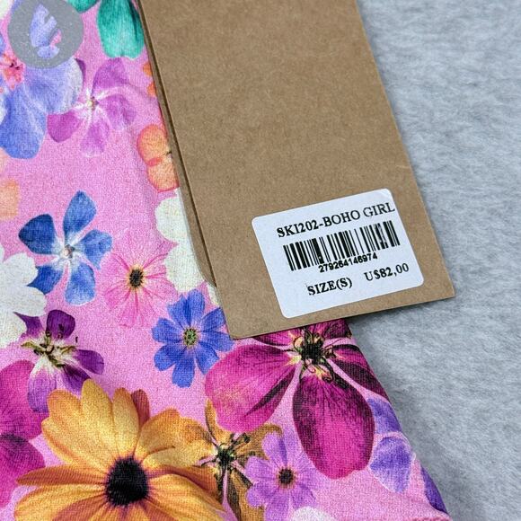 Dona Jo Floral Active Skort Pink Size S NWT - Picture 5 of 7